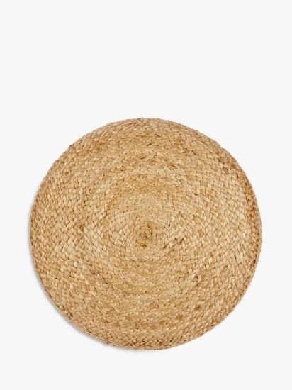 Jute cushion, natural