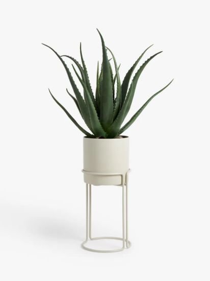 Indoor Floor Planter, Greige
