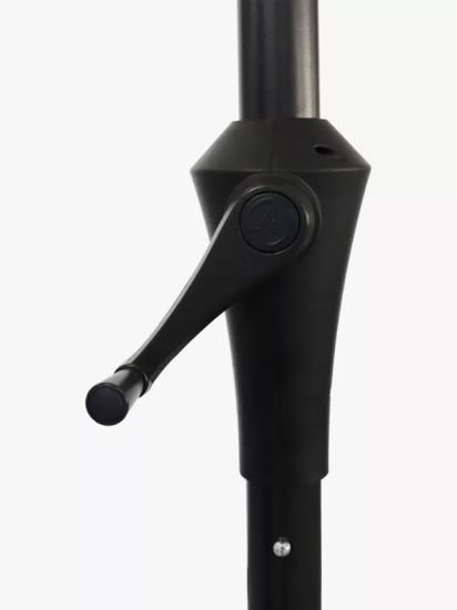 Aluminium Wind-Up Parasol, 3 x 2m, Oyster