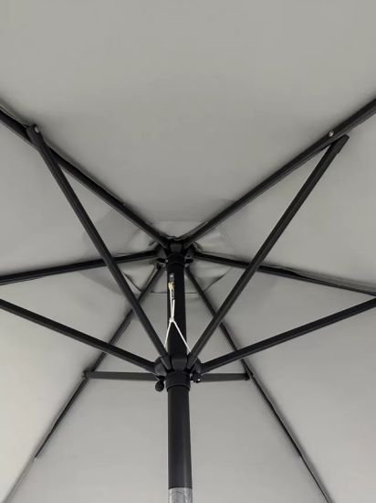 Aluminium Wind-Up Parasol, 2.7m